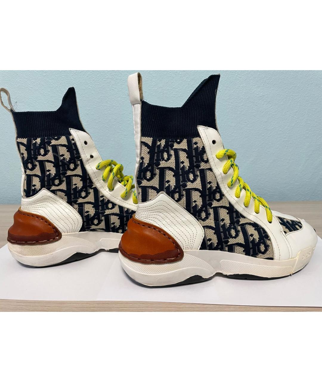 CHRISTIAN DIOR Мульти текстильные кеды, фото 6