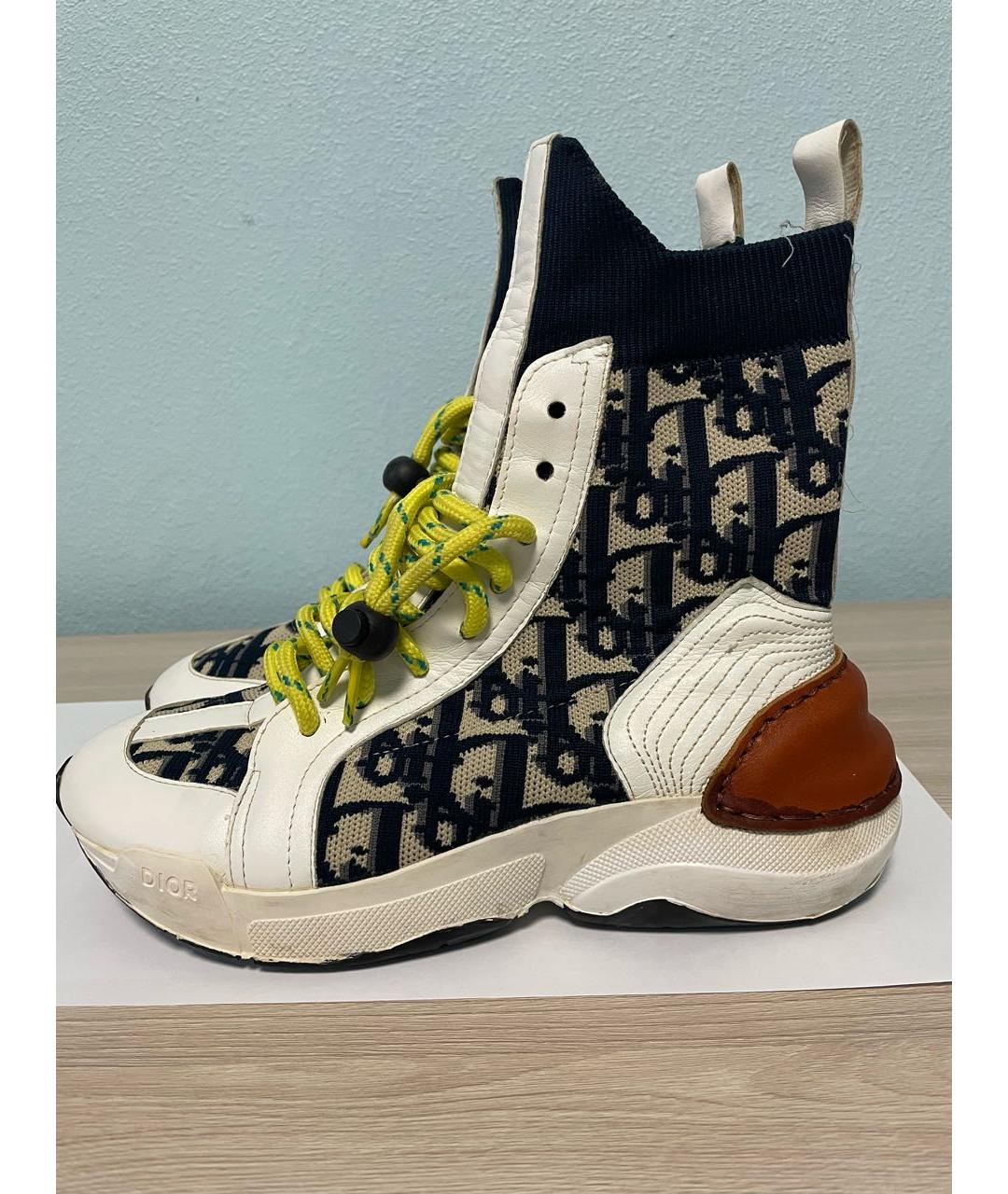 CHRISTIAN DIOR Мульти текстильные кеды, фото 5