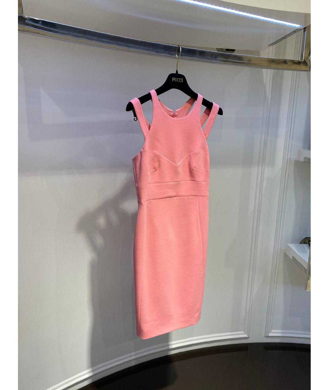 EMILIO PUCCI Розовое шерстяное вечернее платье, фото 2