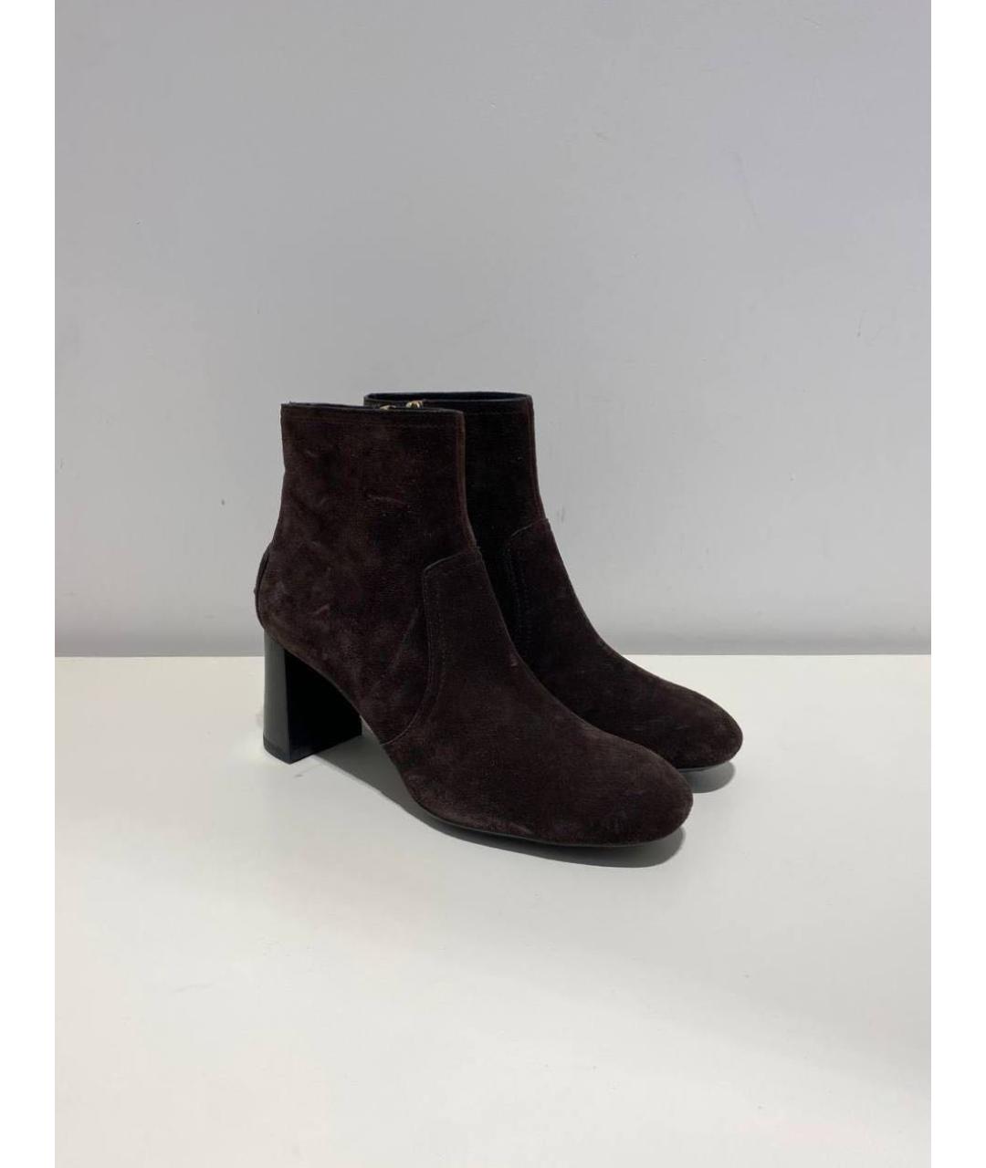 TOD'S Коричневые замшевые ботинки, фото 2