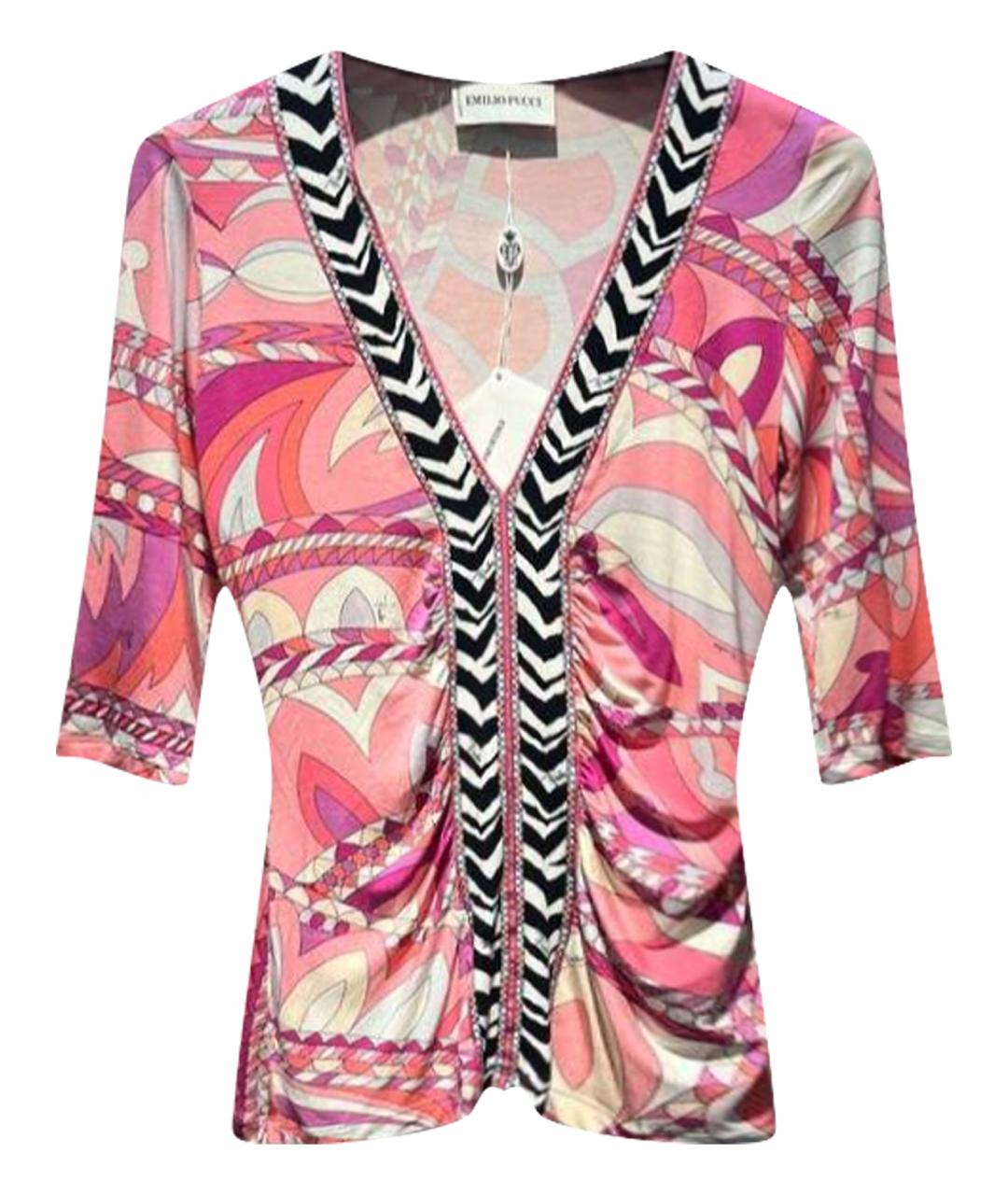 EMILIO PUCCI Мульти хлопковая футболка, фото 1