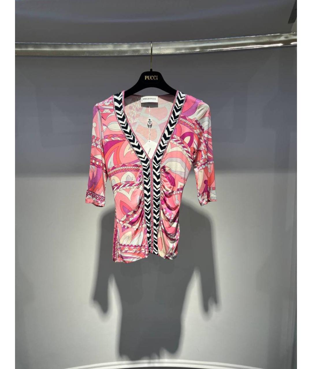 EMILIO PUCCI Мульти хлопковая футболка, фото 4