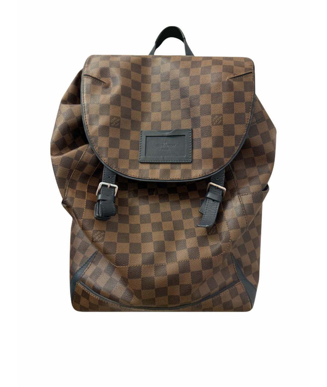 LOUIS VUITTON Коричневый кожаный рюкзак, фото 1