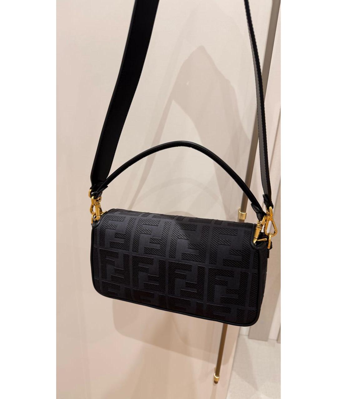 FENDI Черная сумка с короткими ручками, фото 2