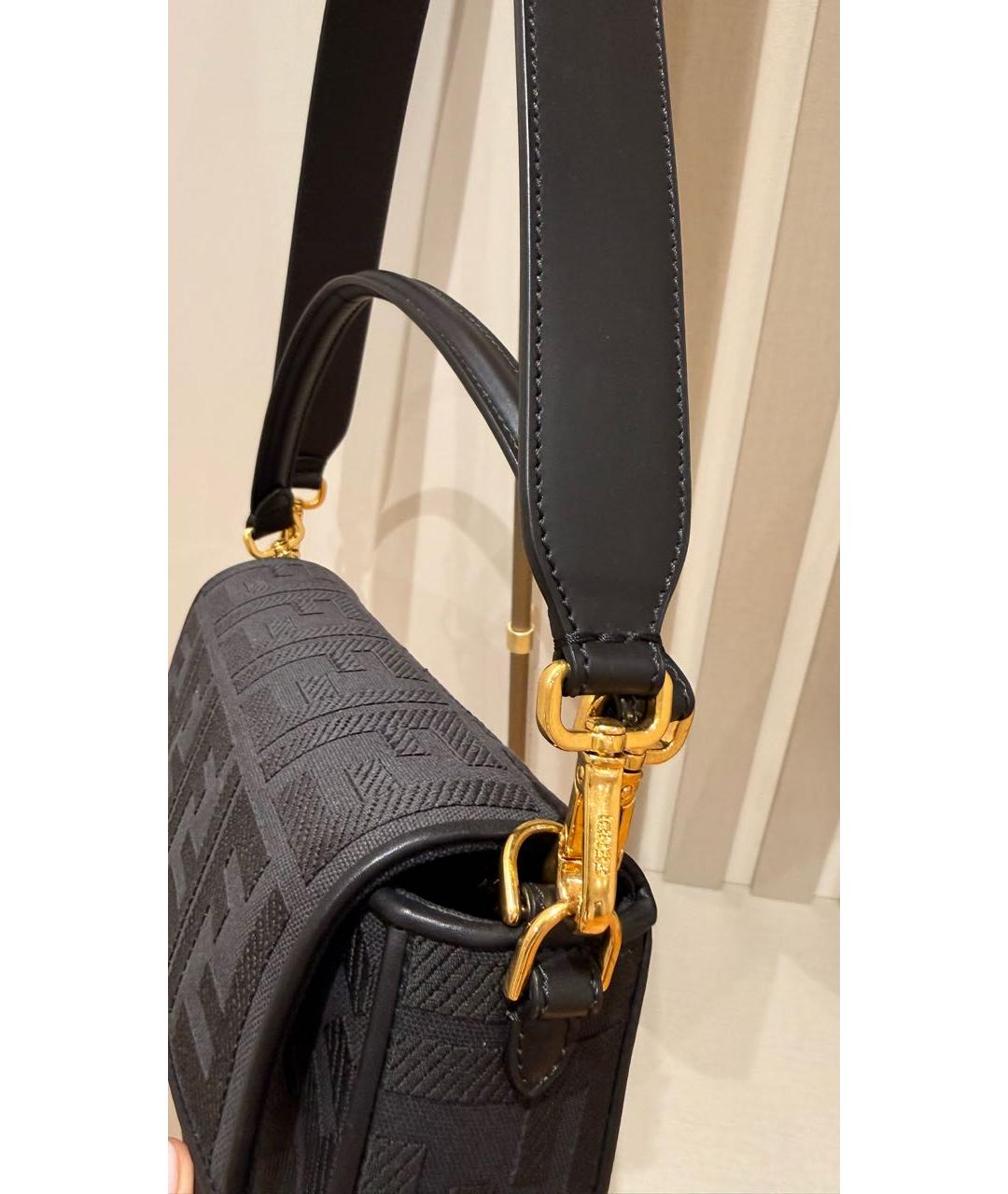 FENDI Черная сумка с короткими ручками, фото 3