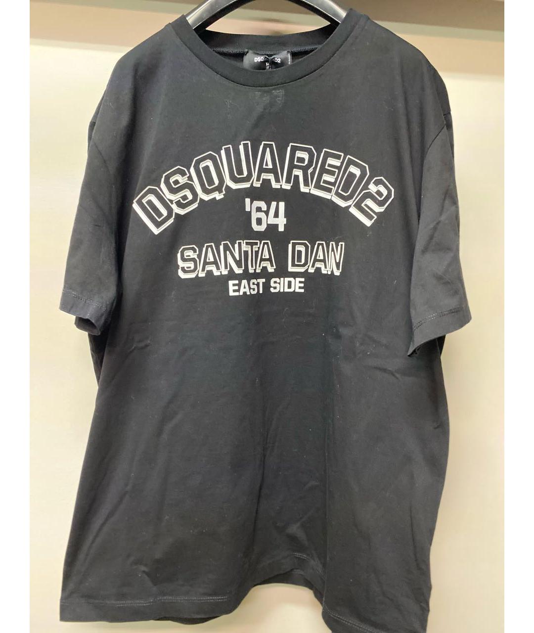 DSQUARED2 Черная хлопковая футболка, фото 8