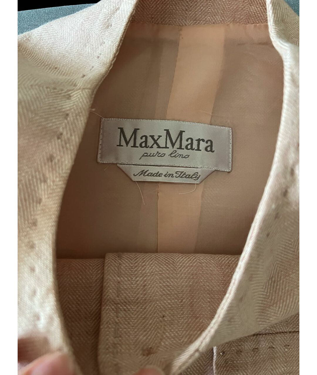 MAX MARA Розовый льняной жакет/пиджак, фото 3
