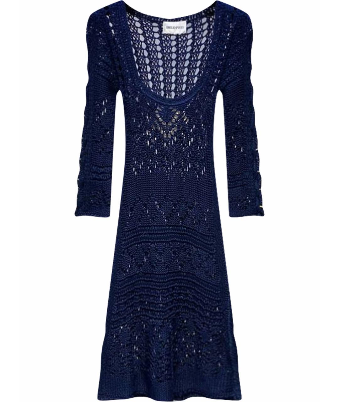 EMILIO PUCCI Синее хлопковое платье, фото 1