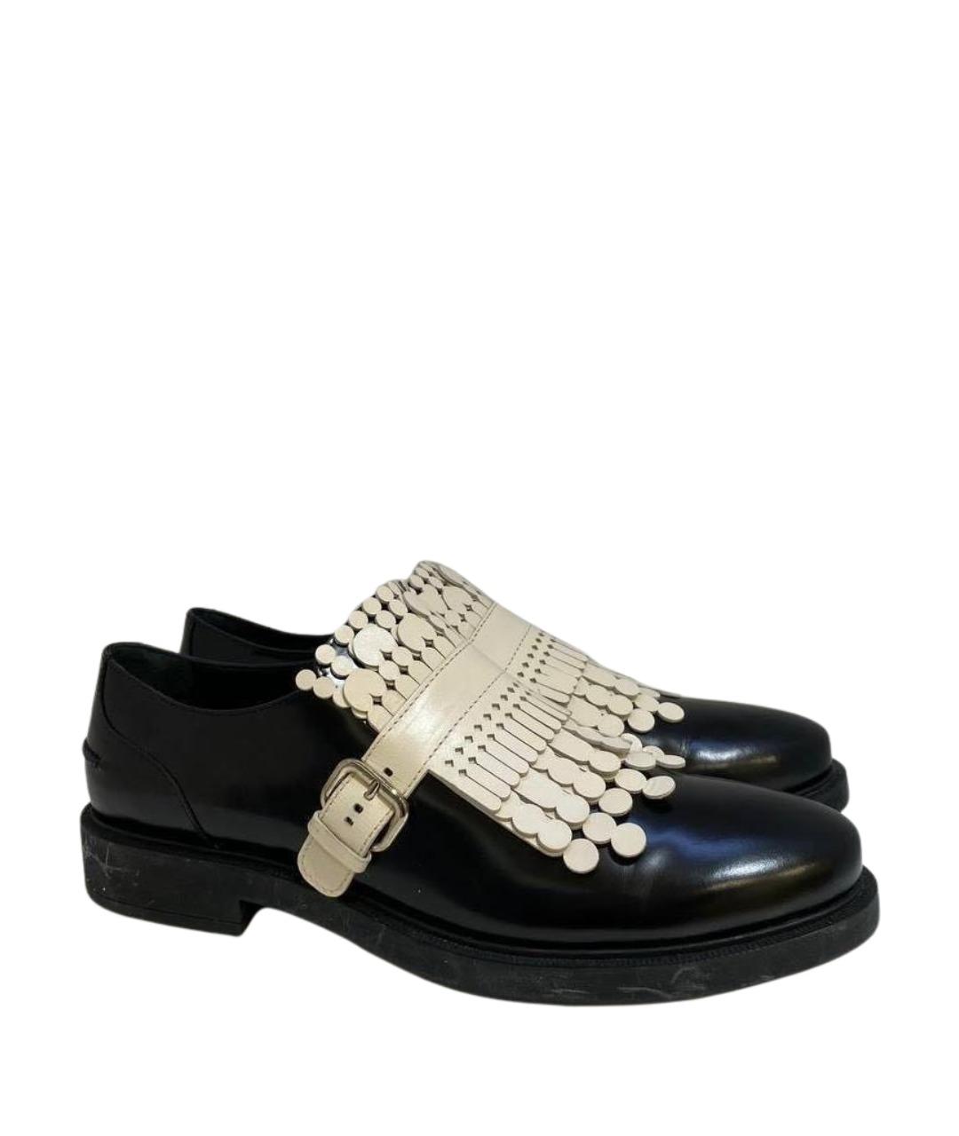 TOD'S Черные кожаные брогги и оксфорды, фото 1