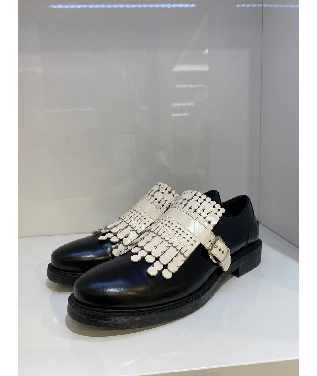 TOD'S Черные кожаные брогги и оксфорды, фото 2