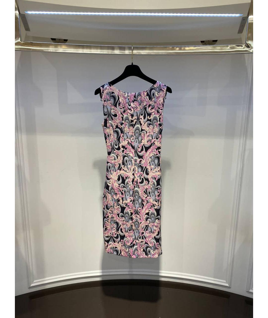 EMILIO PUCCI Мульти хлопковое повседневное платье, фото 3