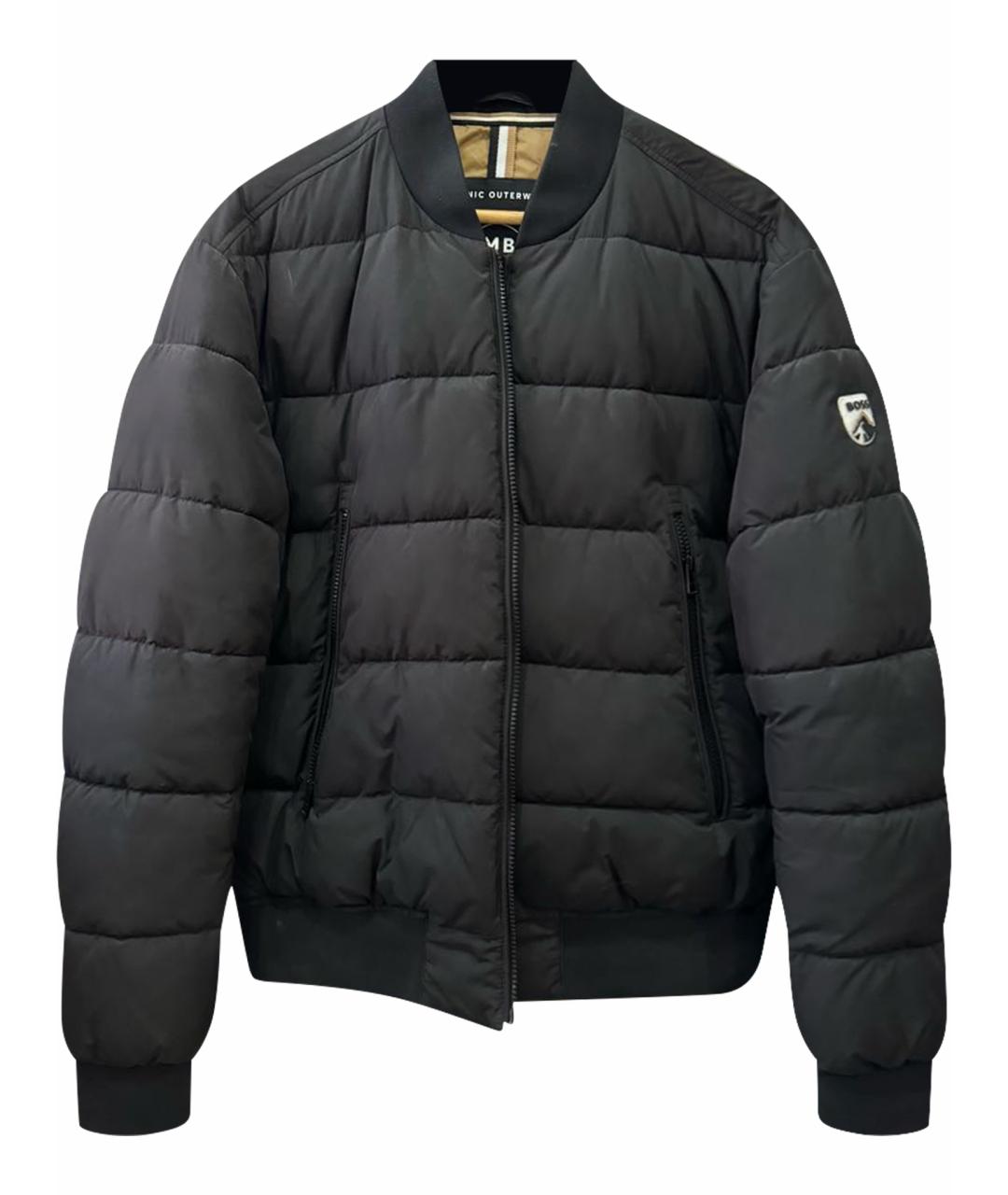 HUGO BOSS Черная полиэстеровая куртка, фото 1