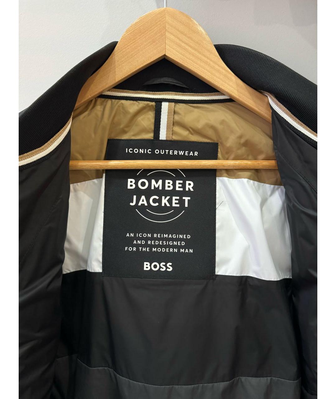 HUGO BOSS Черная полиэстеровая куртка, фото 4