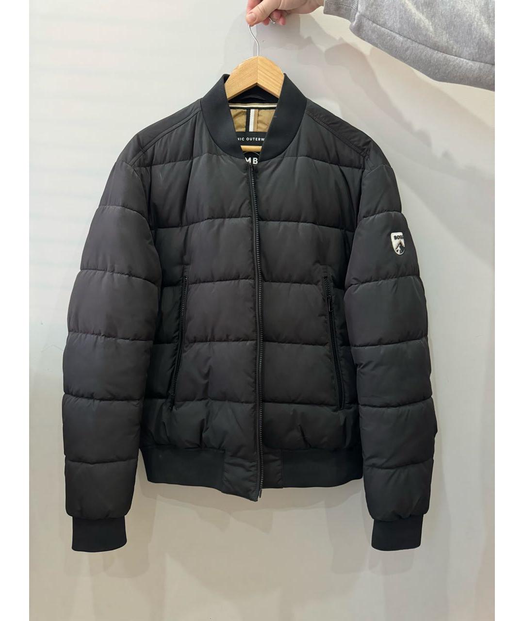 HUGO BOSS Черная полиэстеровая куртка, фото 6