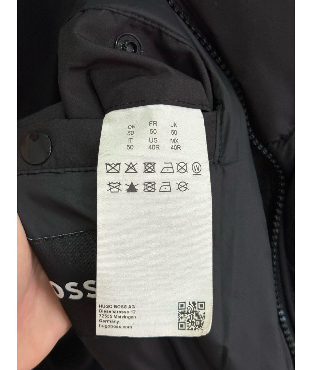 HUGO BOSS Черная полиэстеровая куртка, фото 5