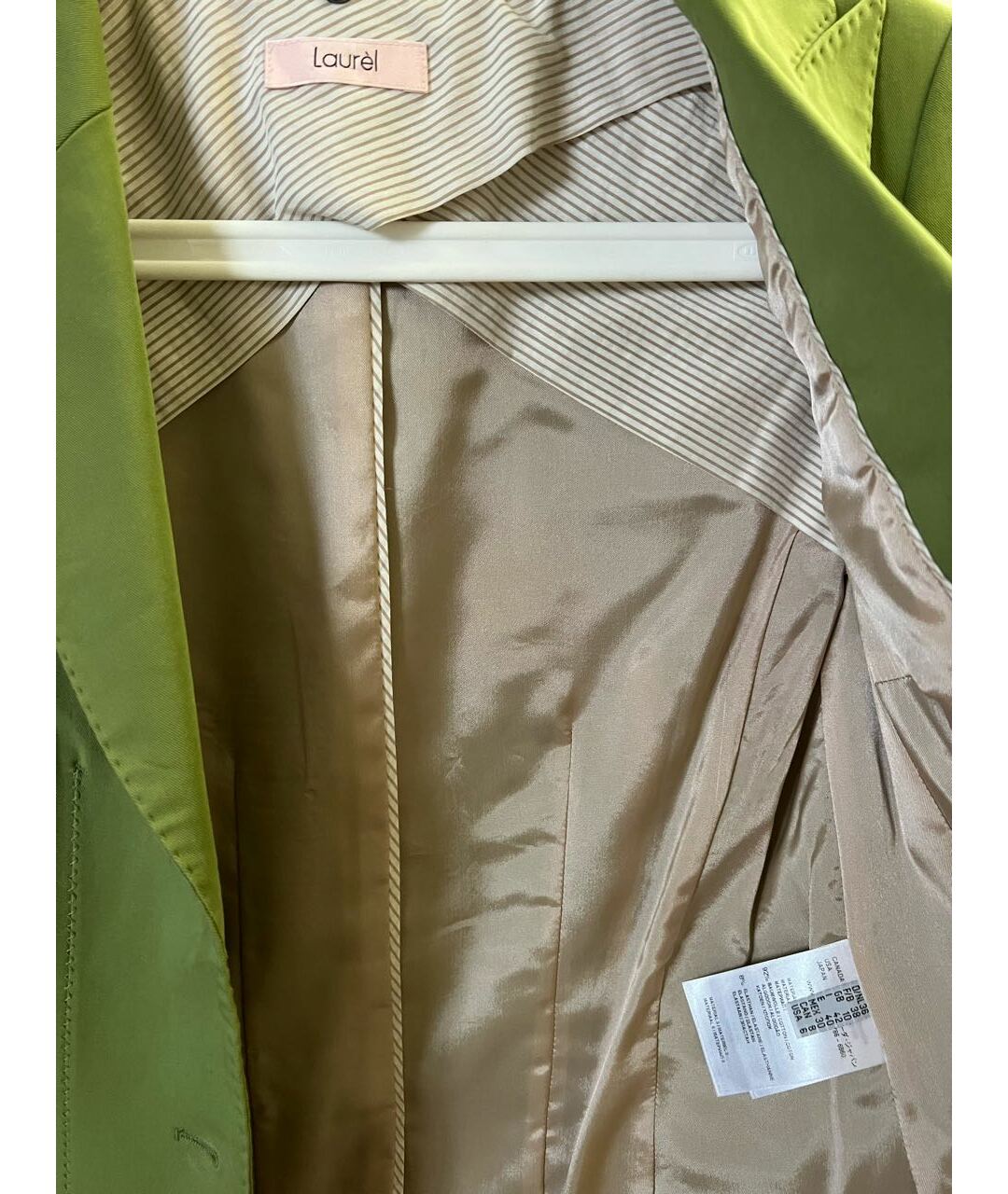 LAUREL Зеленый хлопко-эластановый жакет/пиджак, фото 6