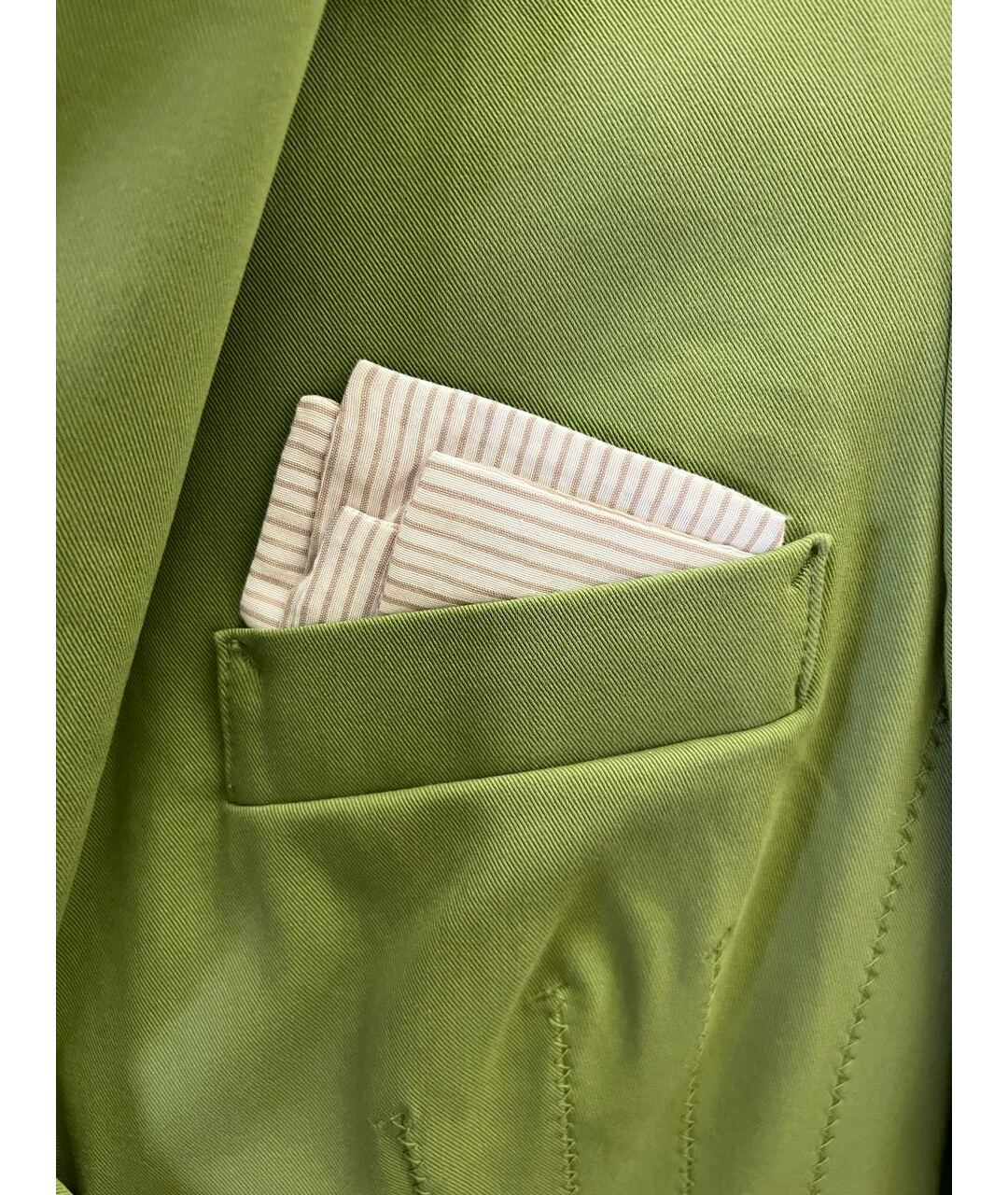 LAUREL Зеленый хлопко-эластановый жакет/пиджак, фото 4