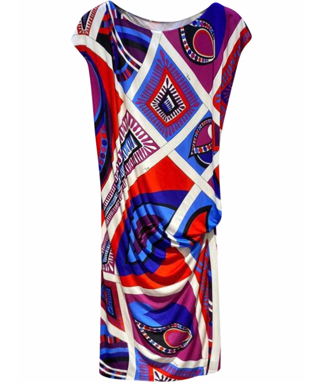 EMILIO PUCCI Мульти вискозное повседневное платье, фото 1