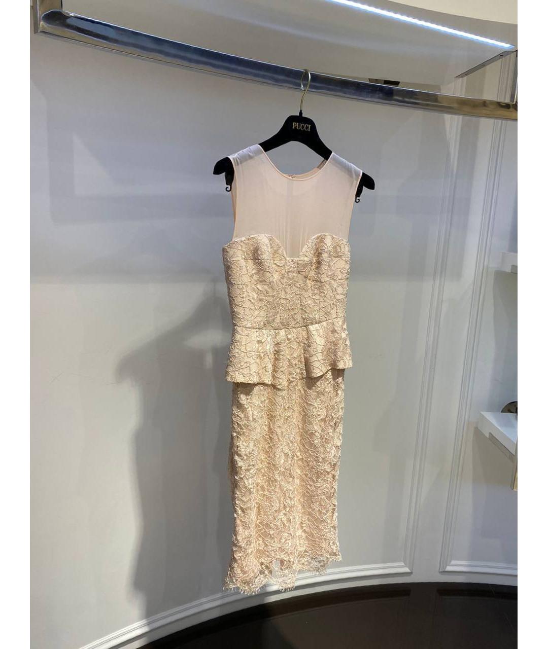 EMILIO PUCCI Бежевое шелковое вечернее платье, фото 2