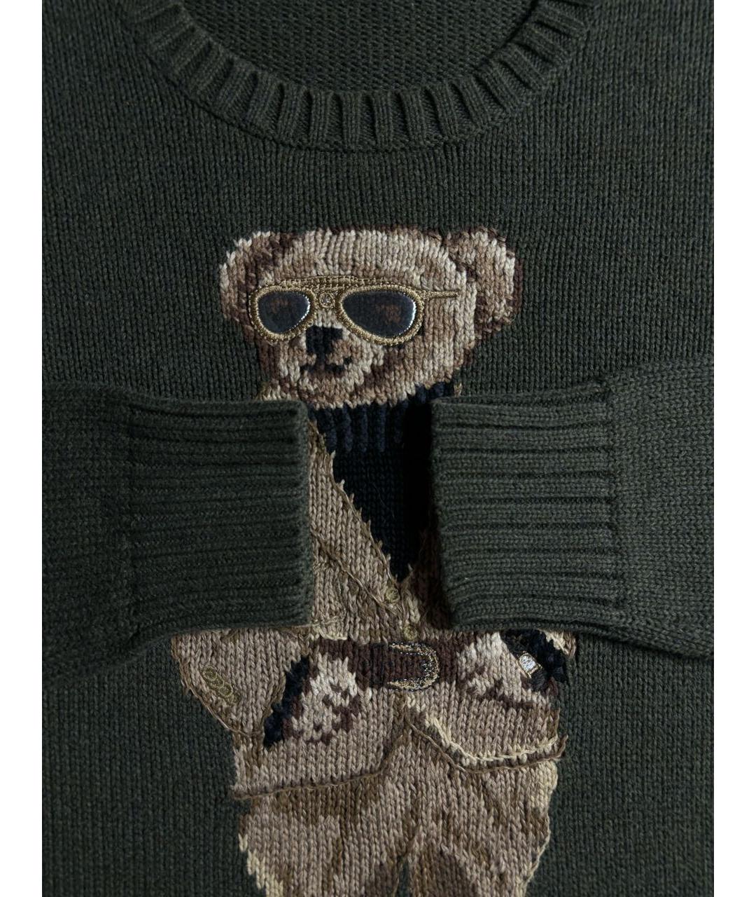 POLO RALPH LAUREN Хаки хлопковый джемпер / свитер, фото 6