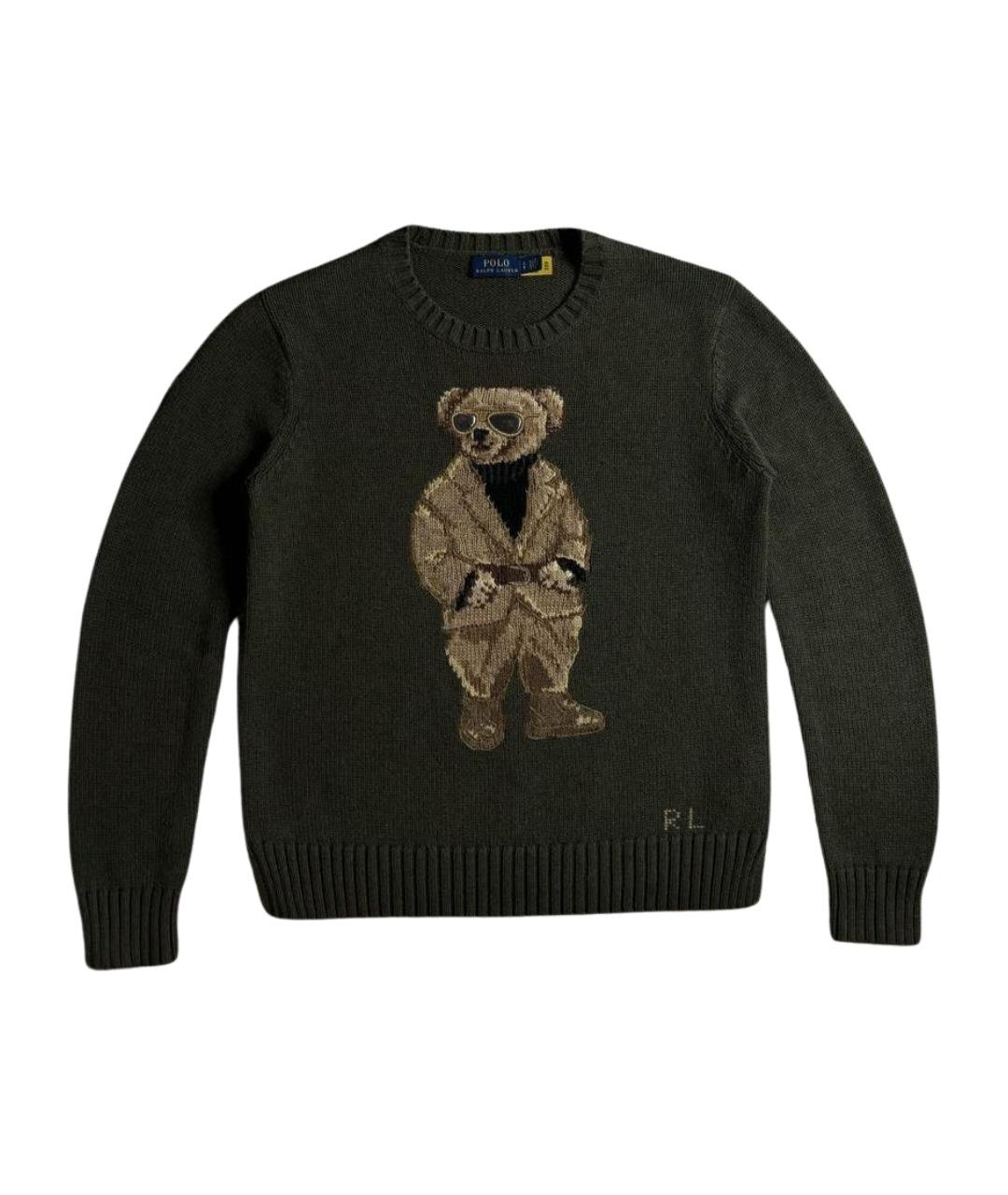 POLO RALPH LAUREN Хаки хлопковый джемпер / свитер, фото 1