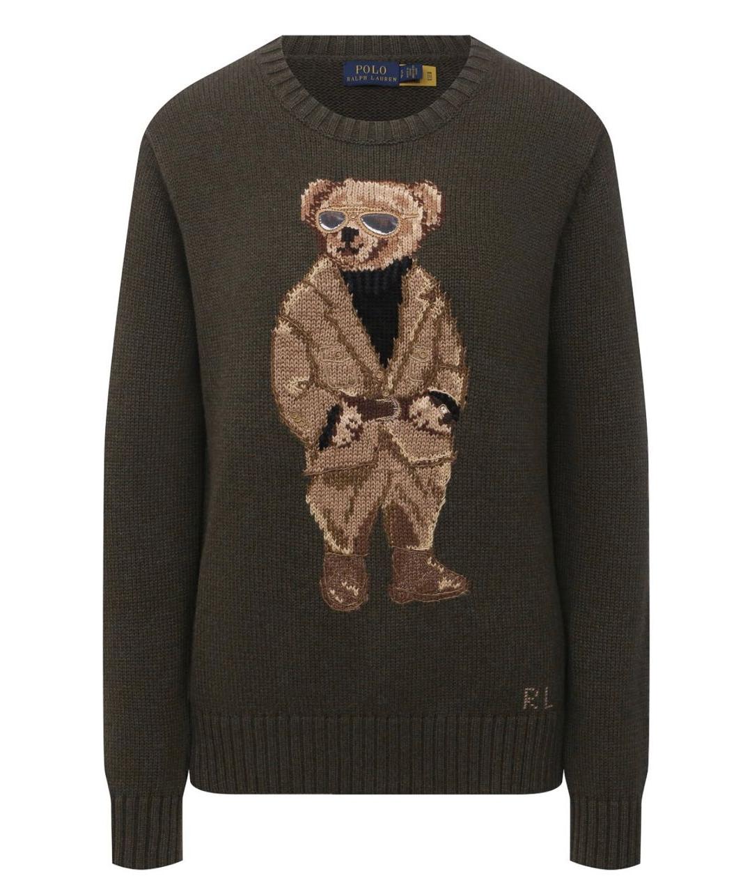 POLO RALPH LAUREN Хаки хлопковый джемпер / свитер, фото 7