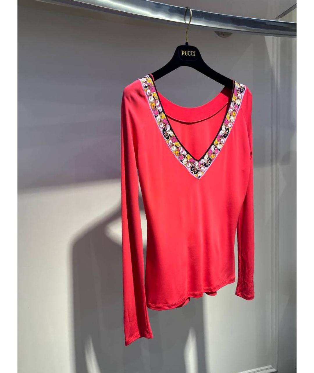 EMILIO PUCCI Розовая вискозная водолазка, фото 2