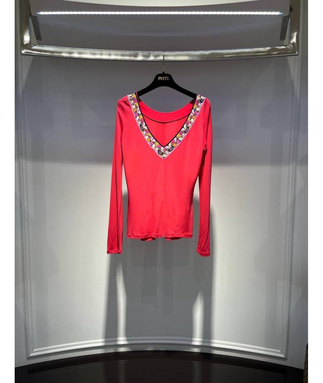 EMILIO PUCCI Розовая вискозная водолазка, фото 4