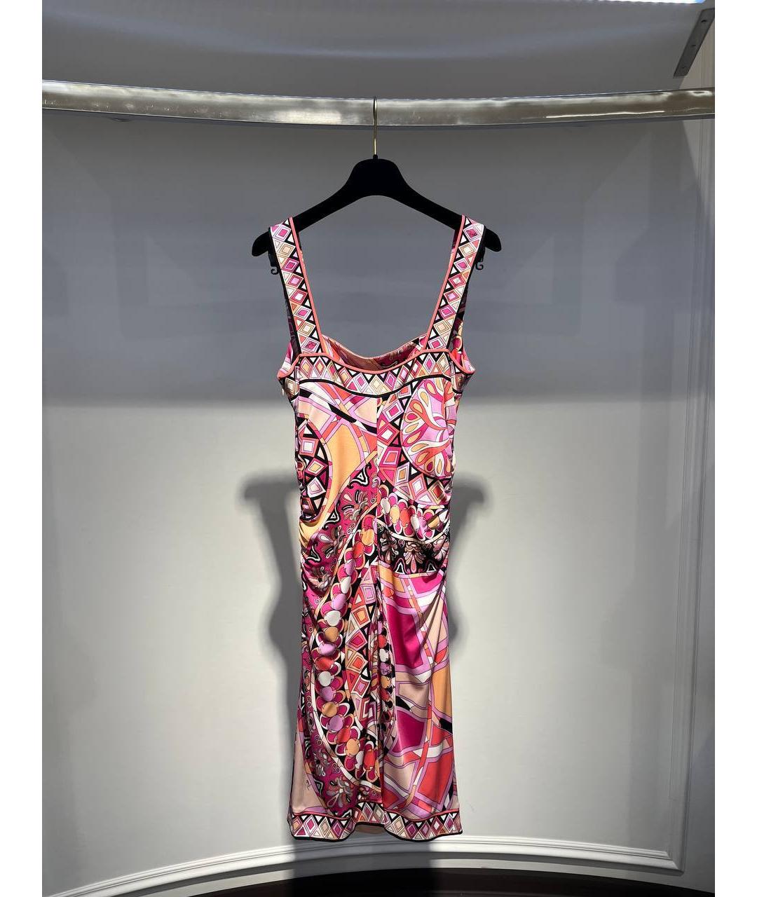 EMILIO PUCCI Мульти вискозное повседневное платье, фото 3