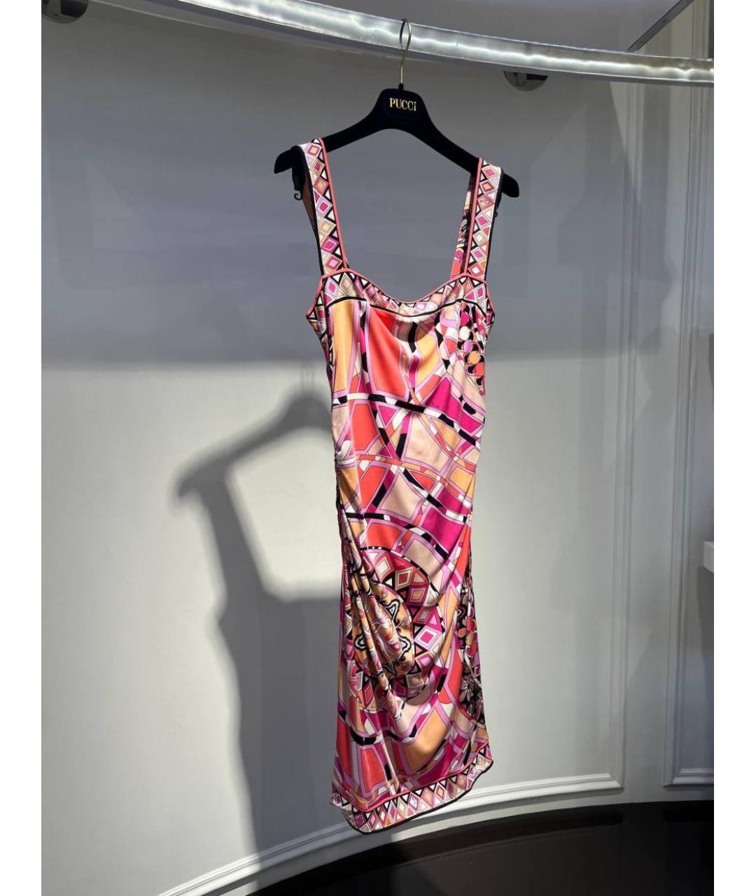 EMILIO PUCCI Мульти вискозное повседневное платье, фото 2