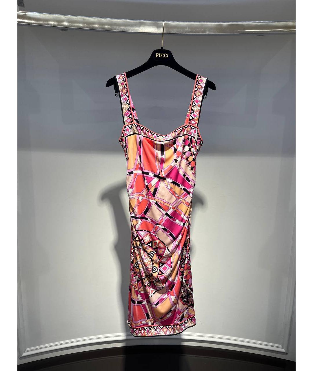 EMILIO PUCCI Мульти вискозное повседневное платье, фото 4
