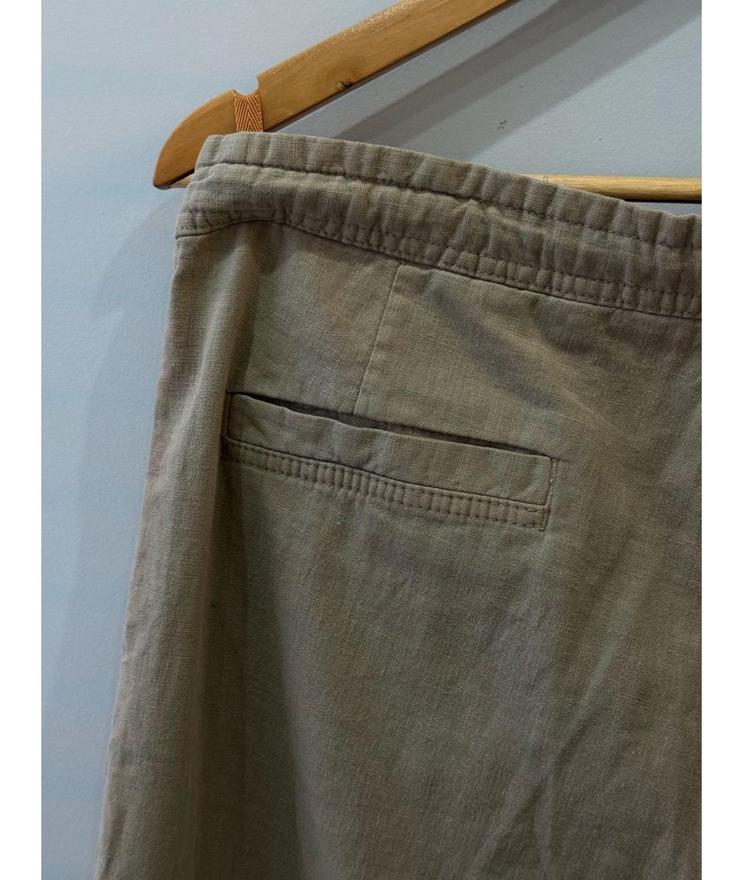 HUGO BOSS Бежевые хлопковые повседневные брюки, фото 6