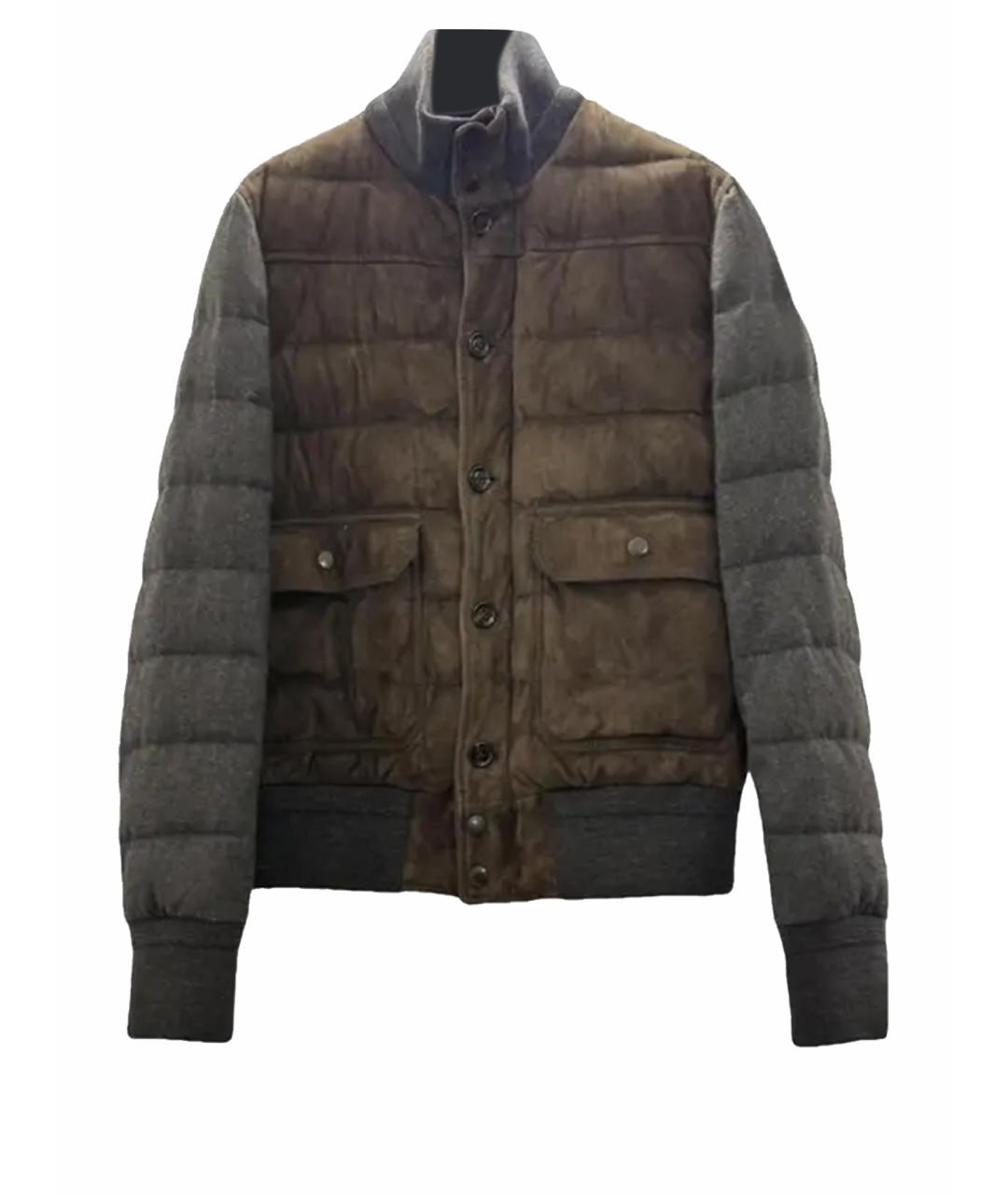 KITON Коричневая куртка, фото 1