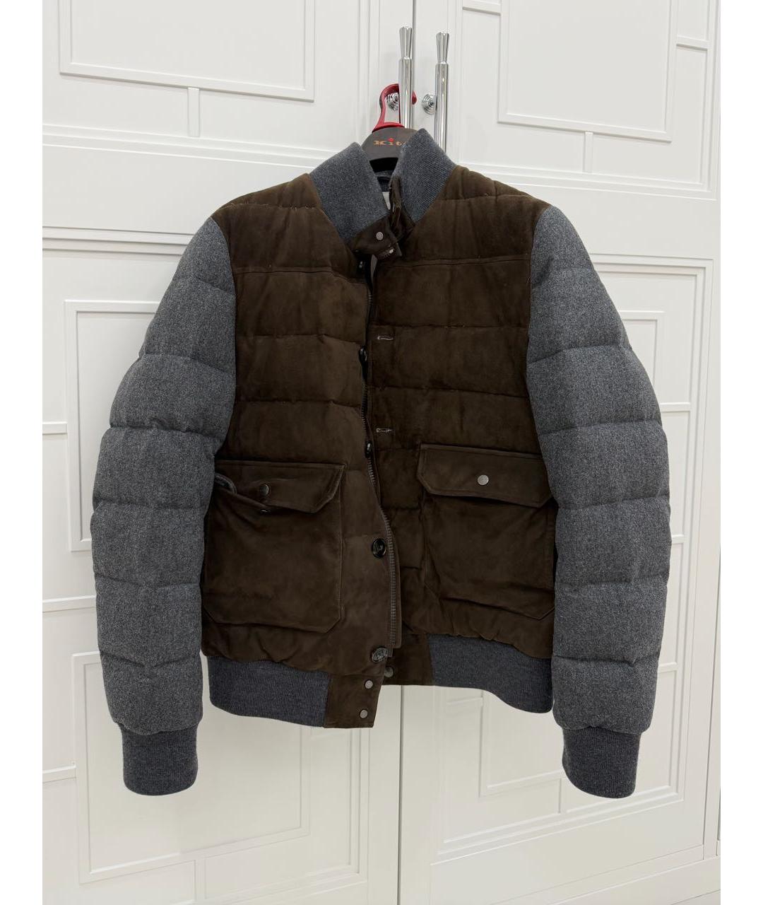 KITON Коричневая куртка, фото 6