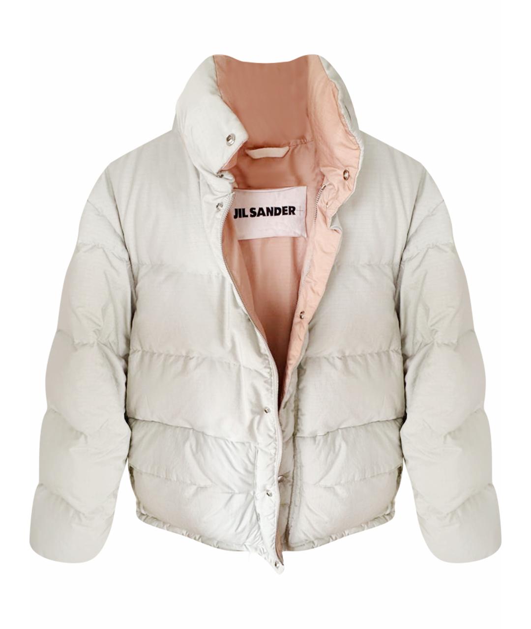 JIL SANDER Серый полиамидовый пуховик, фото 1