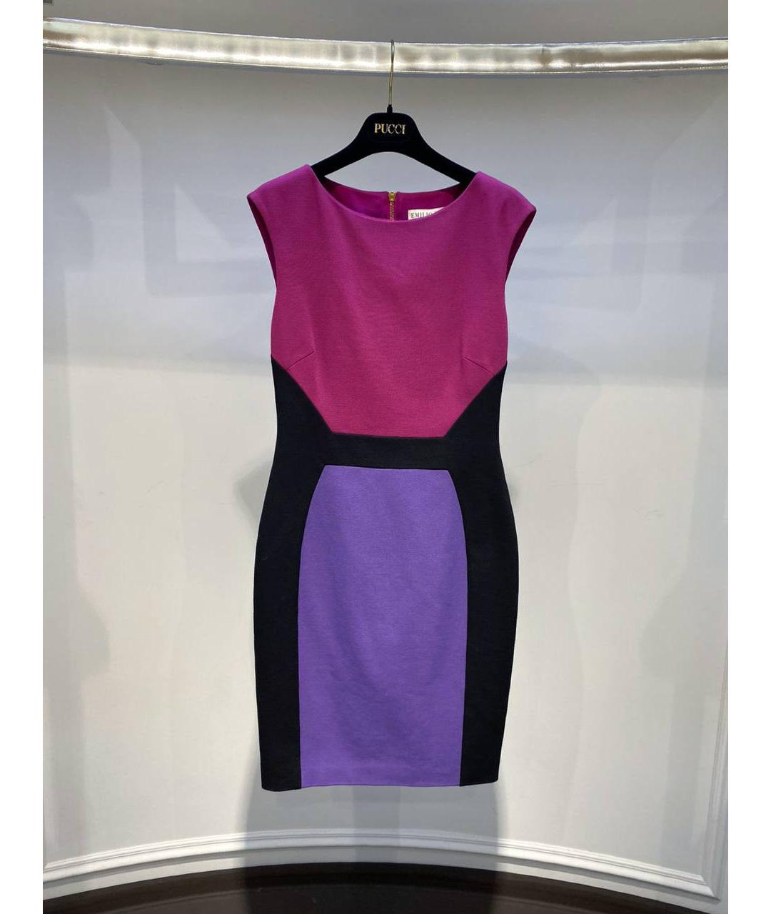 EMILIO PUCCI Розовое коктейльное платье, фото 4