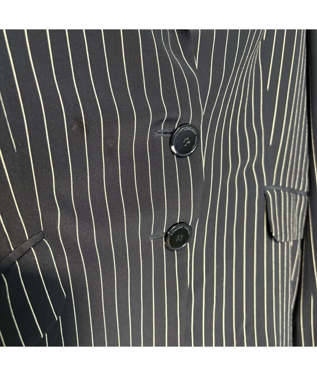 ALEXANDER TEREKHOV Темно-синий шелковый костюм с брюками, фото 6