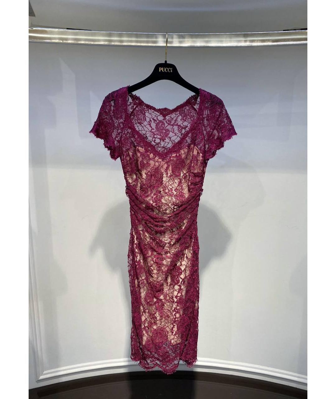 EMILIO PUCCI Бордовое шелковое вечернее платье, фото 4