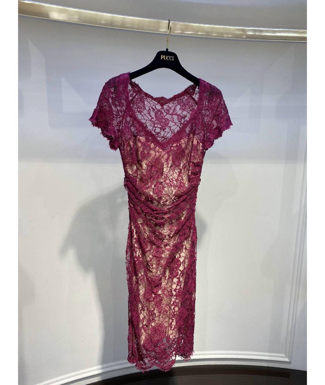 EMILIO PUCCI Бордовое шелковое вечернее платье, фото 2