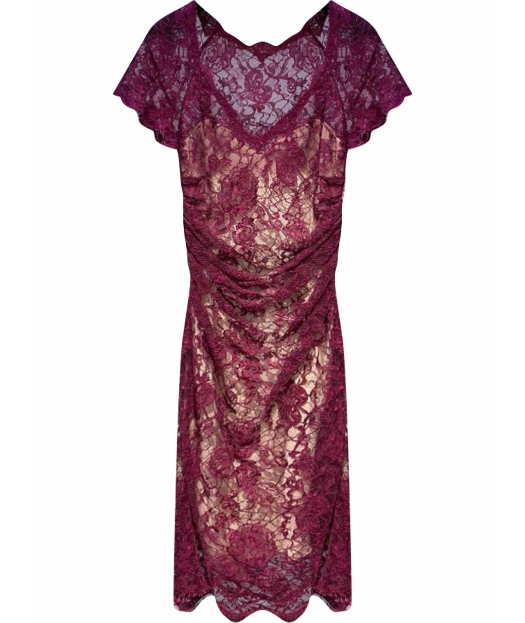 EMILIO PUCCI Бордовое шелковое вечернее платье, фото 1