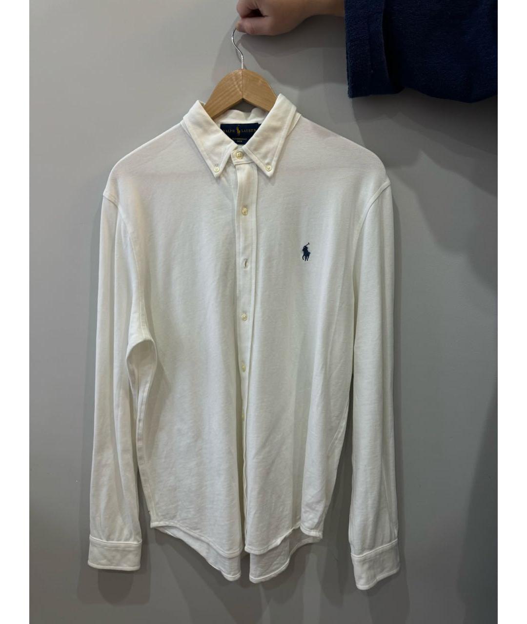 POLO RALPH LAUREN Белая хлопковая кэжуал рубашка, фото 6