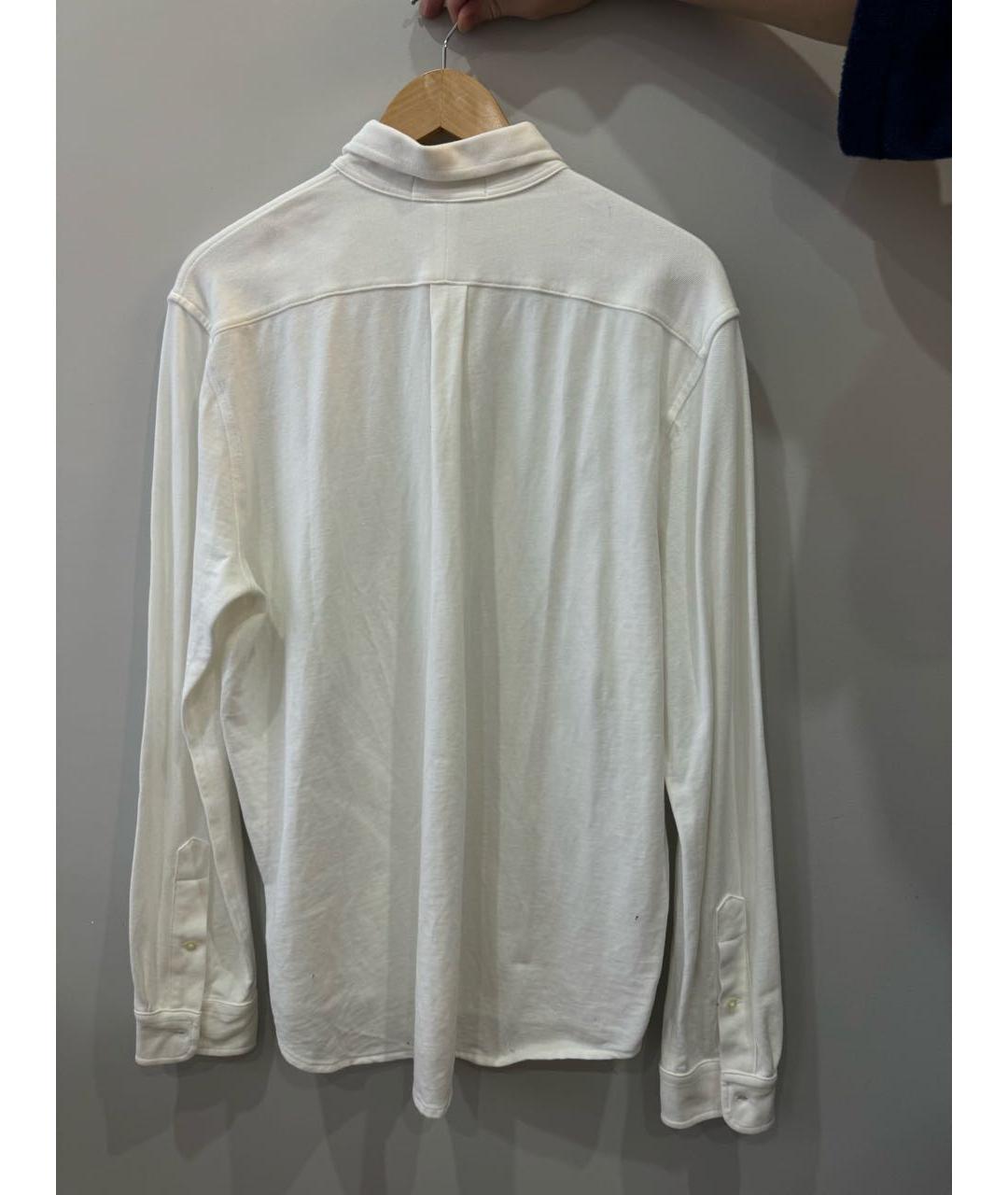 POLO RALPH LAUREN Белая хлопковая кэжуал рубашка, фото 2