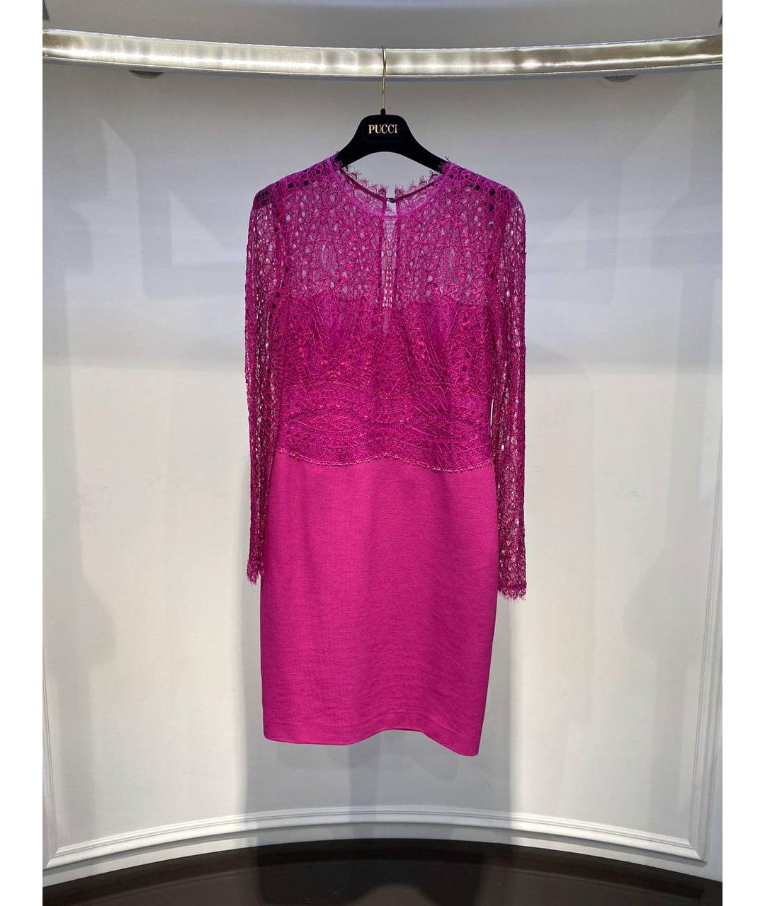 EMILIO PUCCI Розовое шелковое вечернее платье, фото 2