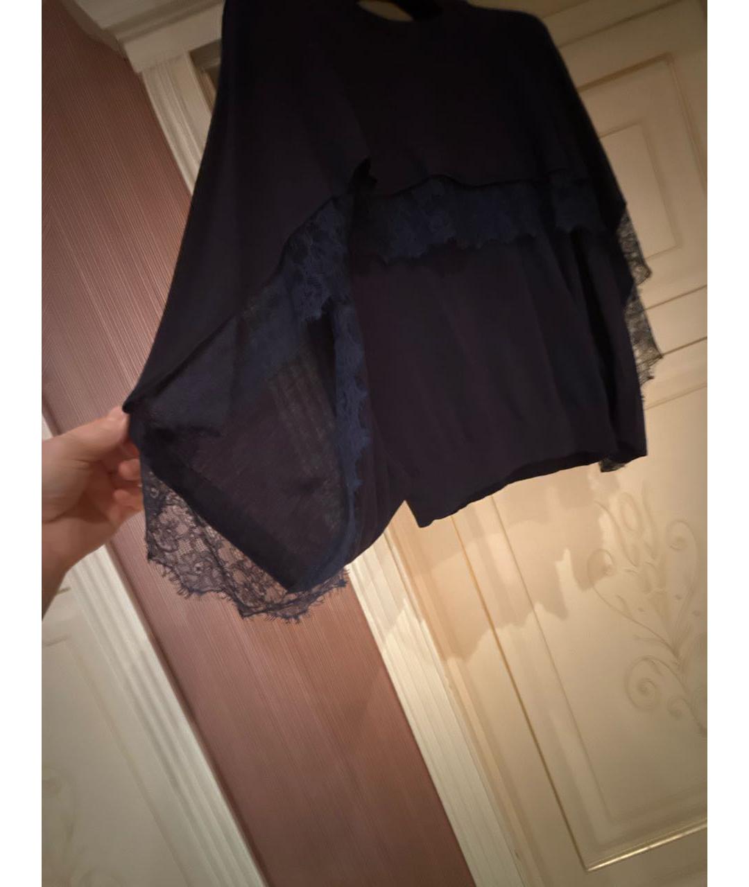 VALENTINO Темно-синий шерстяной джемпер / свитер, фото 3