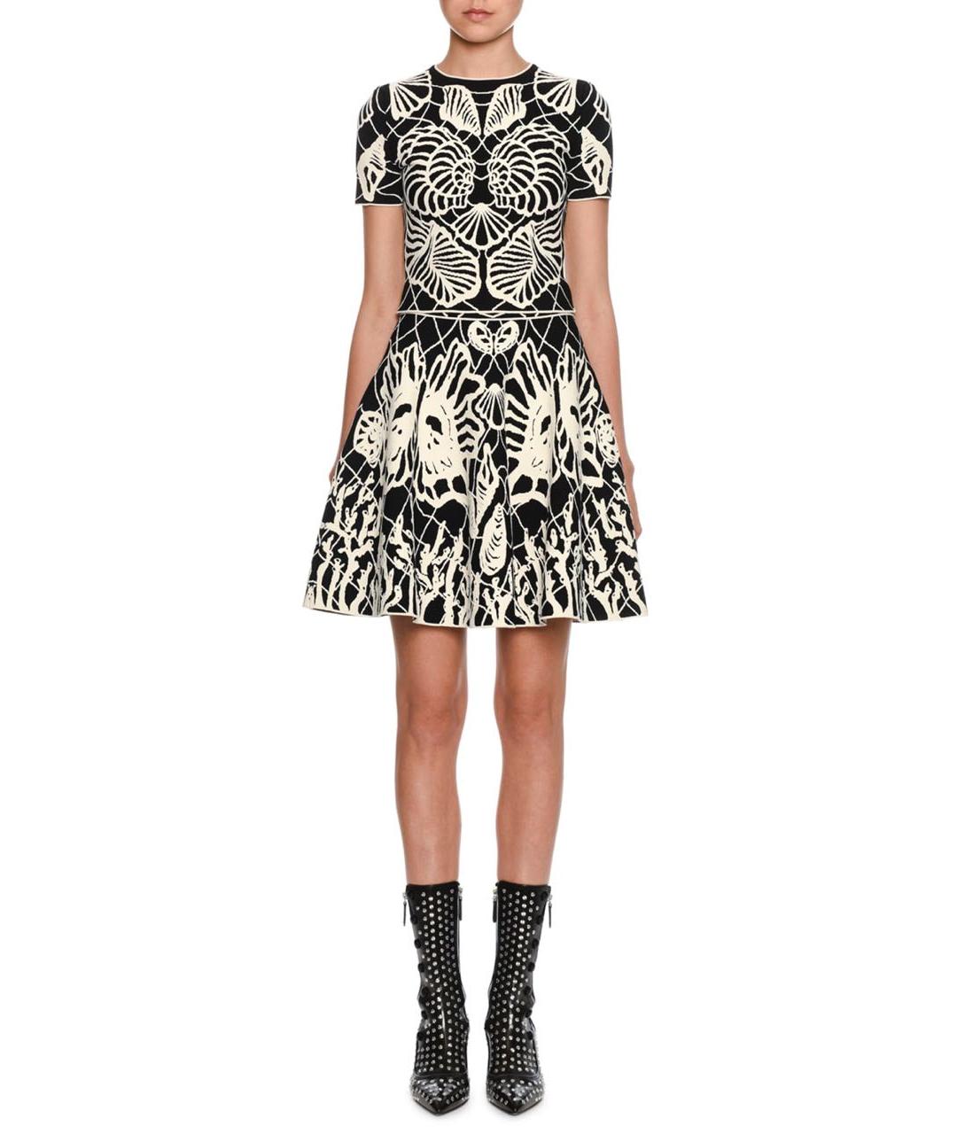 ALEXANDER MCQUEEN Мульти вискозный костюм с юбками, фото 8