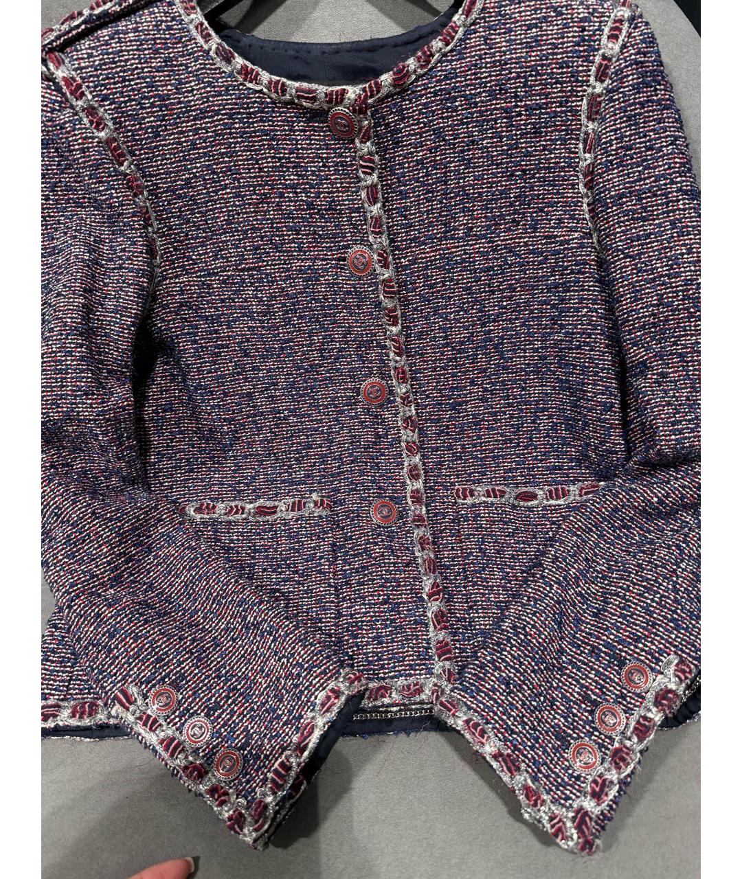 CHANEL Мульти твидовый жакет/пиджак, фото 4