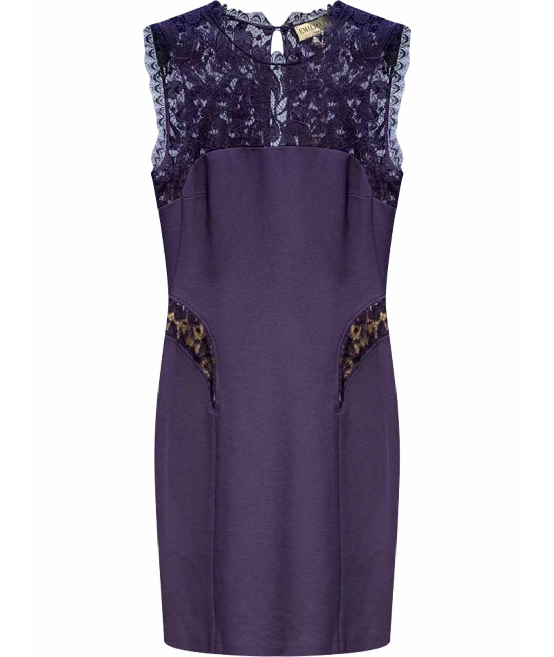 EMILIO PUCCI Фиолетовое шелковое платье, фото 1