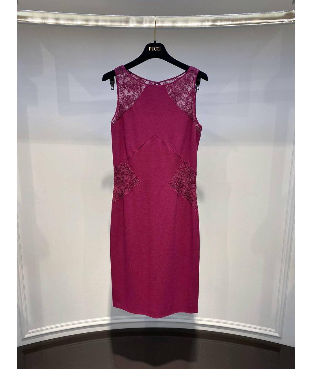 EMILIO PUCCI Бордовое шелковое вечернее платье, фото 2