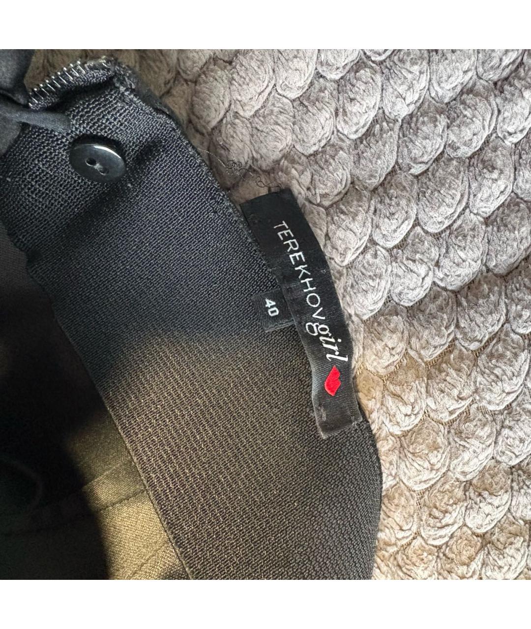 ALEXANDER TEREKHOV Черные полиуретановые леггинсы и велосипедки, фото 5