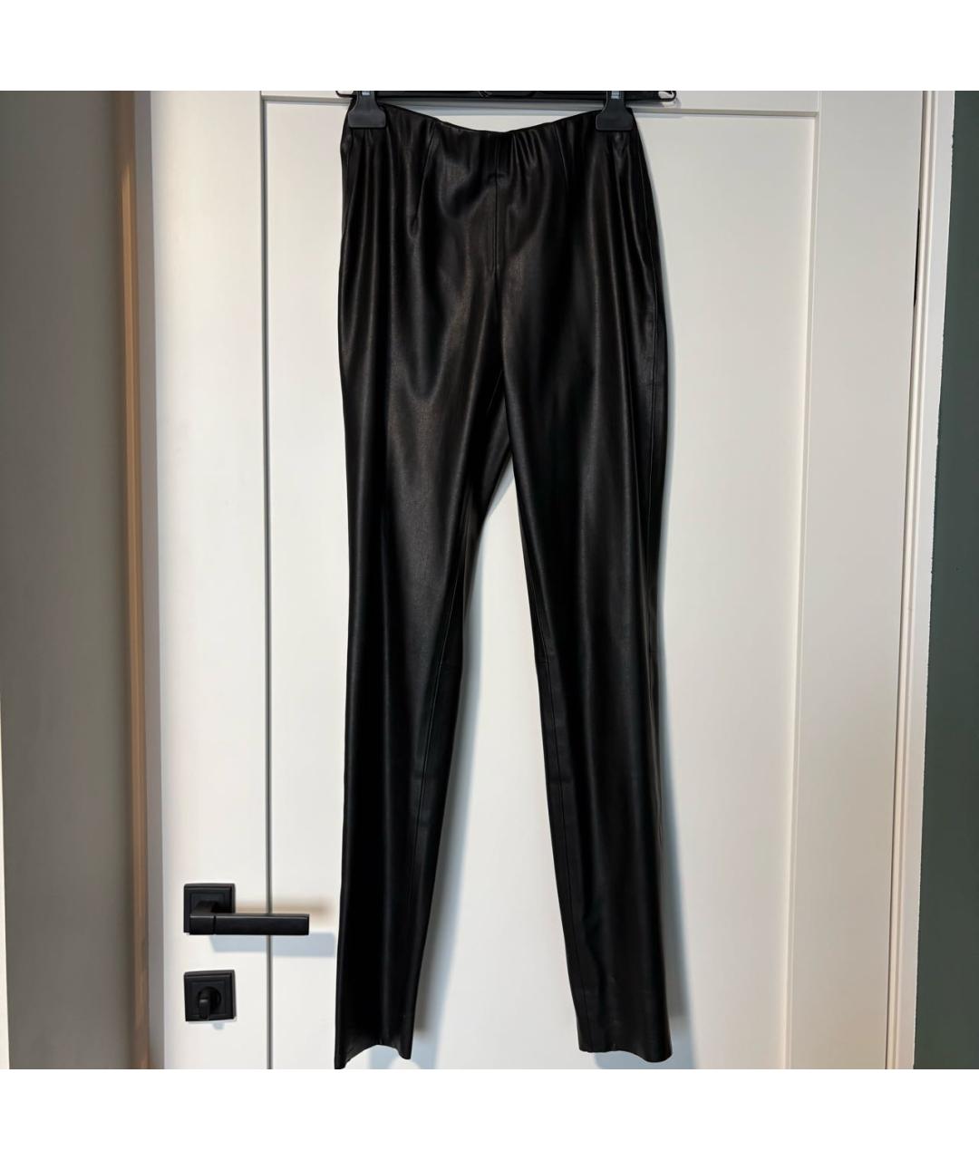 ALEXANDER TEREKHOV Черные полиуретановые леггинсы и велосипедки, фото 6